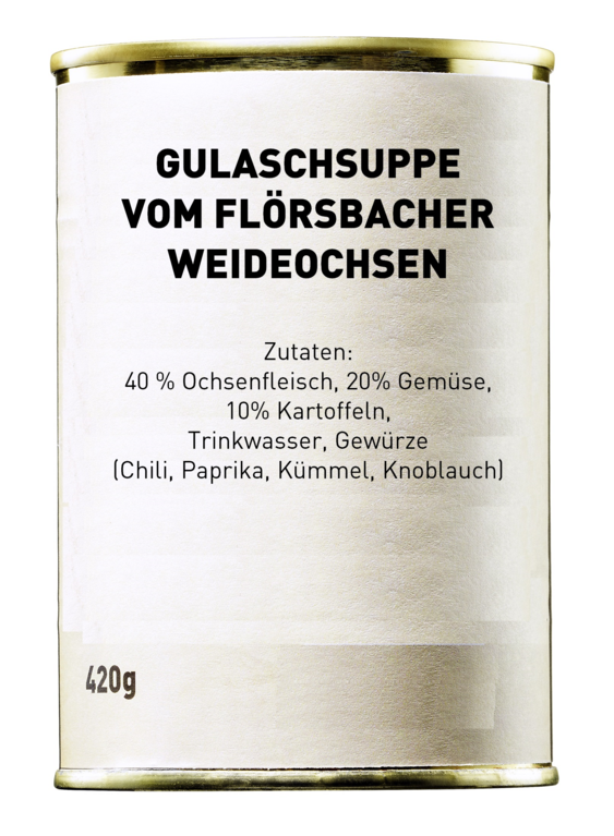 Gulaschsuppe vom Flörsbacher Weideochsen 400g Dose